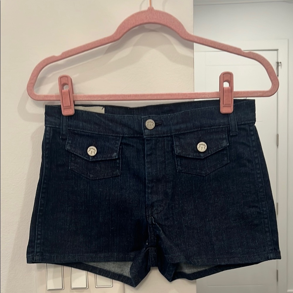 Blue Jean Shorts with Utility Style